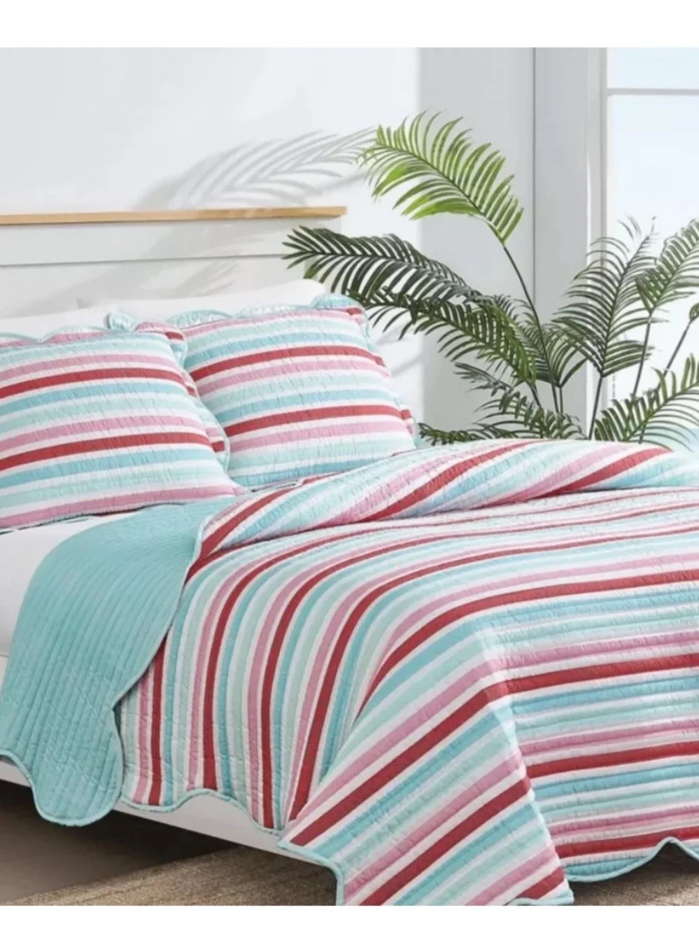 Scout 3 Piece Multicolor King Cotton Quilt Set 104”x90”